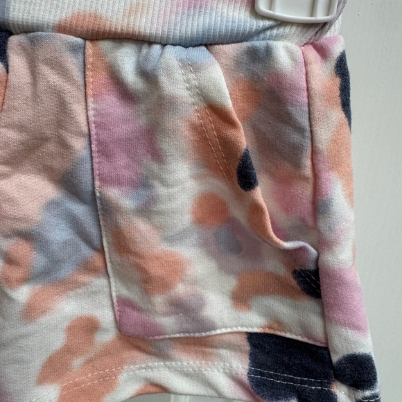 Jessica Simpson 12M Girls Tie Dye Soft Shorts with Pockets - Picture 2 of 6